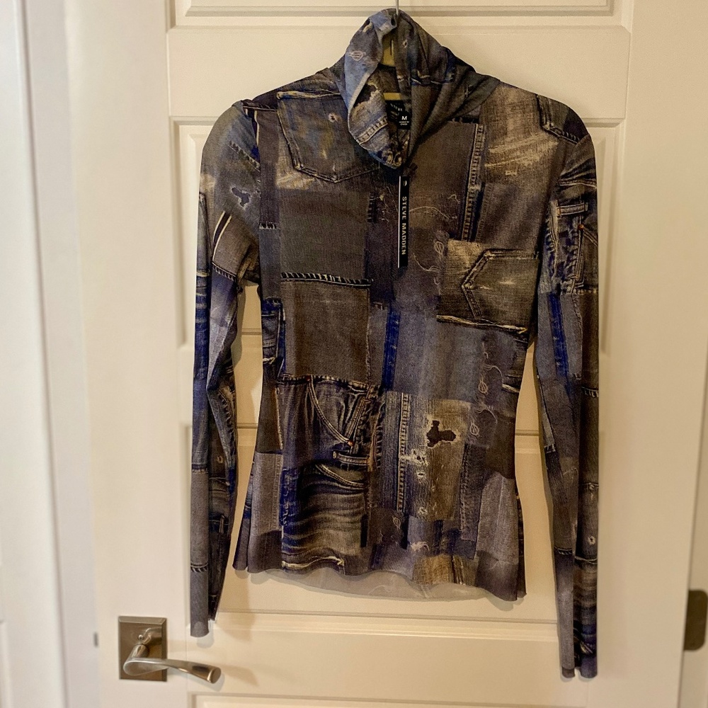 Steve Madden - FIONA TOP DENIM MULTI